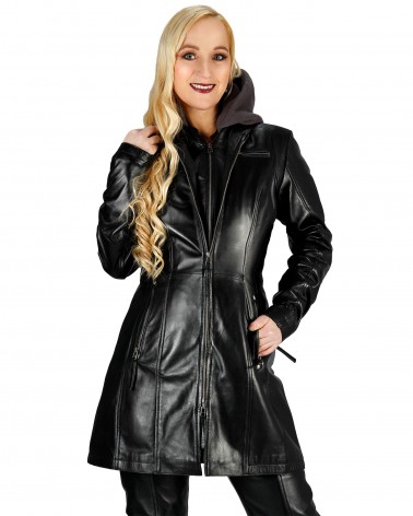 Leather coat Nicole short...