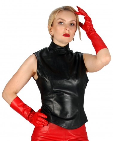 Leather gloves Nina medium...